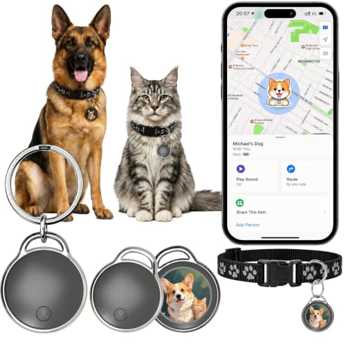 GPS Pet Tracker for Dogs & Cats with Real-Time Location