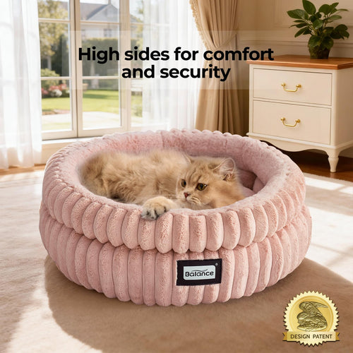 Balance Round Donut Calming Bed for Cats & Small Dogs