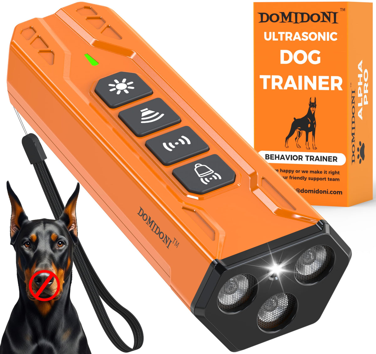 Alpha Pro Ultrasonic Dog Bark Deterrent & Training Device
